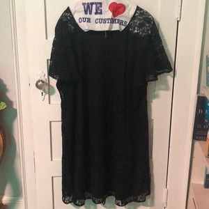 Black Lane Bryant 28 size lace overlay style dress